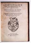 ARISTOTLE; and THEOPHRASTUS. Metaphysica.  1585